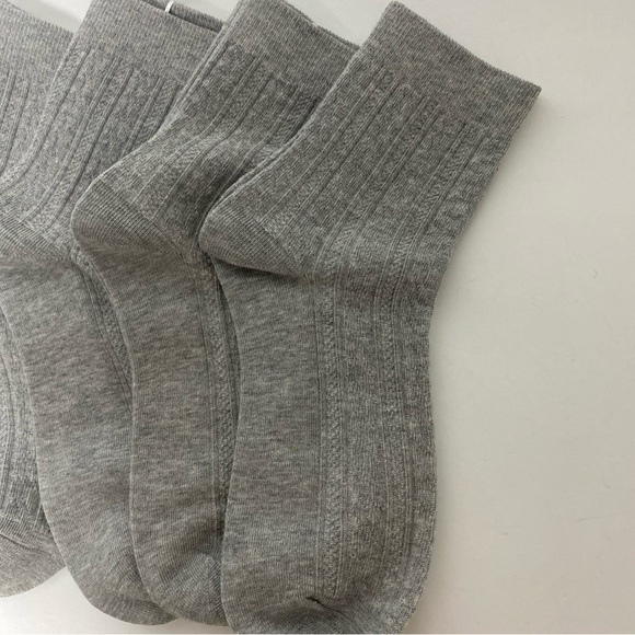 Joyous Lucky Women’s Cotton Socks 6 Pair Grey - Picture 2 of 3